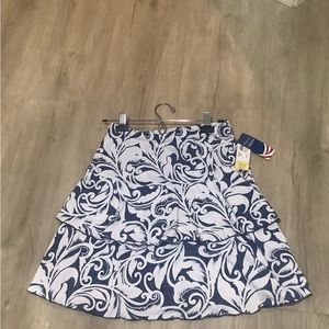 Patchington scroll print denim knit Scort NWT